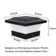 thumbnail image 2 of Luz solar para tapas de postes para el hogar, lámpara solar Lámpara solar para postes de cercas para exteriores Lámpara de columna solar Lámpara de paisaje IP65 impermeable para postes de, 2 of 7