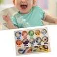thumbnail image 1 of Juguete Montessori, juego de de tablero de era, juguete de aprendizaje preescolar, juego de tablero de clavijas de era, rompecabezas de CUTICAT Bolas en Copas, 1 of 8