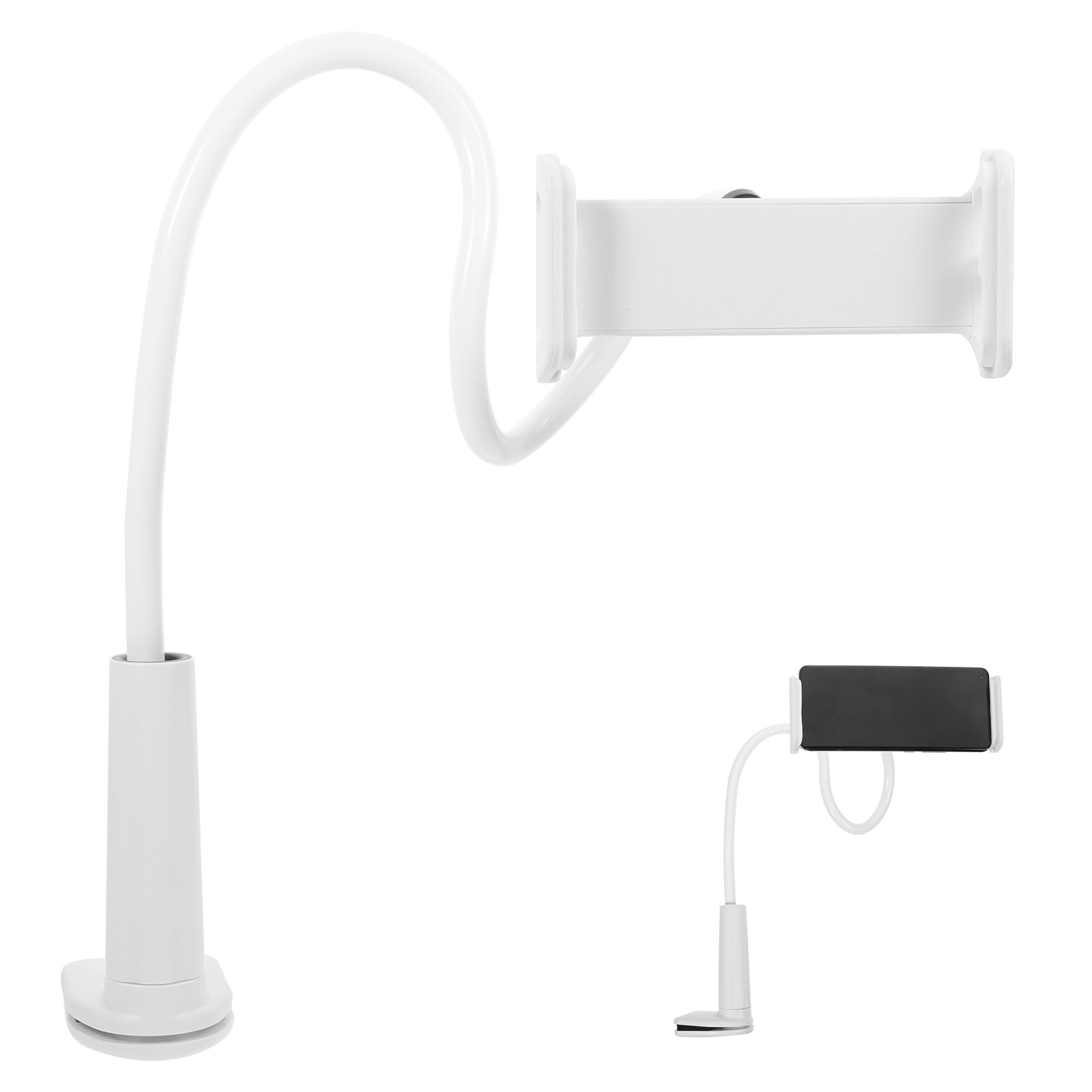Overhead Phone Mount Gooseneck Cell Phone Holder Flexible Phone Stand