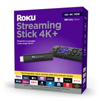 Roku Streaming Stick 4K+ Streaming Device 4K/HDR/Dolby Vision with Roku Voice Remote Pro (2021)