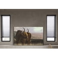 thumbnail image 2 of HFDF Large Wall Art HD Highland Cattle Canvas Printing Poster Decoration Painting Design Alpine Background Picture For Living Room Corridor Bathroom Stretch With Ready To Hang 20x16inch Framed, 2 of 7