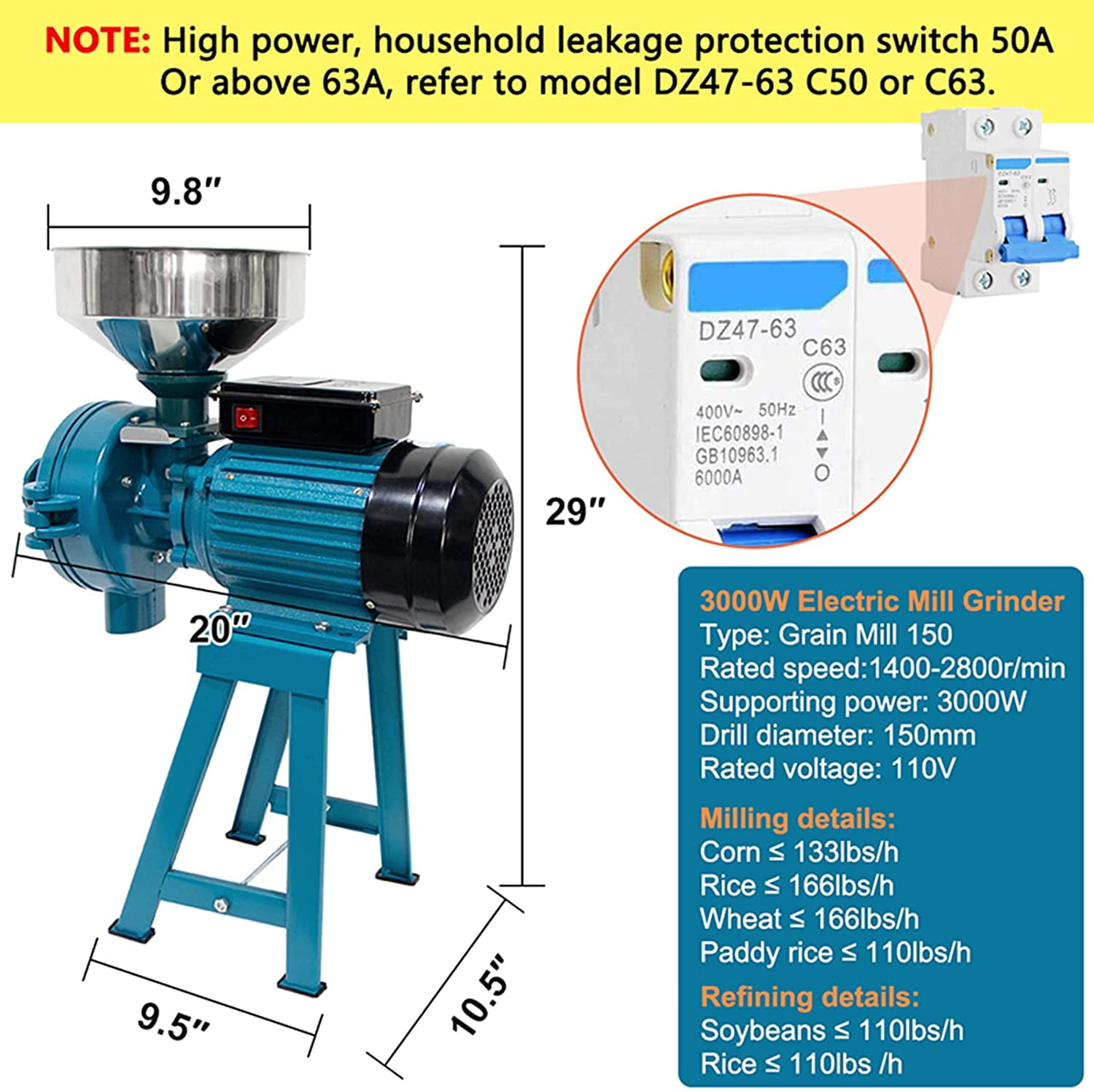 commercial corn grinder