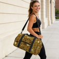 thumbnail image 7 of Gold Pattern Of Hexagons Sports Duffel Bag with Shoe Compartment Travel Crossbody Bag for Gym Yoga Dance, 7 of 7