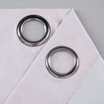 thumbnail image 2 of Rooney Luxury Light Pink Solid Print Grommet Blackout Curtains, 52” x 84” (2 Panels), 2 of 4