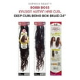 thumbnail image 2 of Ebo Bobbi Boss Infusion Human Hair Curl Crochet Braid Deep Curl Boho Box Braid 24" ( T1B/350 Off Black / Copper ), 2 of 6