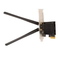 thumbnail image 2 of Tarjeta Wifi PCIE 2.4G 5G 6G Tri Band 5400Mbps MU MIMO Tarjeta Wifi 6E de baja latencia con antena de alta ganancia de 6dBi para Windows, 2 of 5