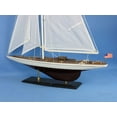 thumbnail image 2 of Hampton Nautical Wooden Ranger Model Sailing Yacht, 35", 2 of 2