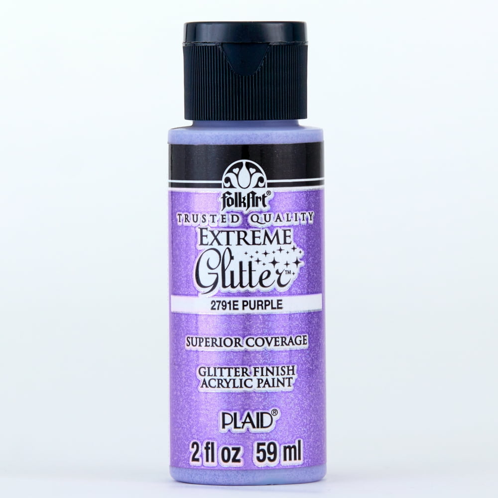FolkArt 2791E Extreme Glitter Acrylic Craft Paint, Glitter Finish