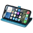 thumbnail image 4 of Funda Cartera FOXDOCK para iPhone 16 , Flip PU con Relieve de Gatos y Perros, Tarjetero y Soporte, 4 of 6