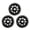 Black, variant on Mosiee 3Pcs Wiggle Scooter Wheel for Flash Wheel Swing Car Wheel for Swing Scooter 120*40mm Pink