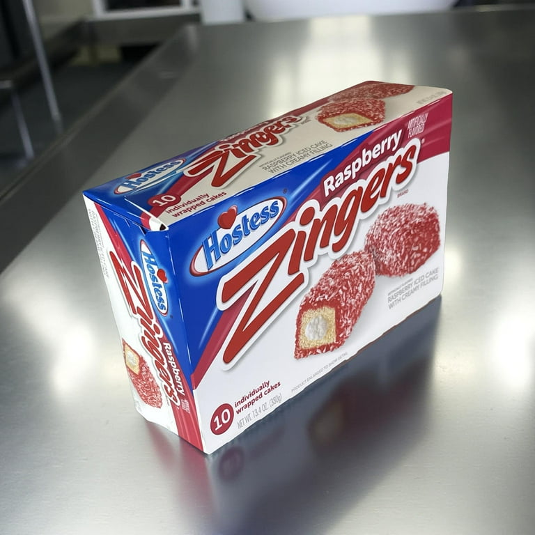 Hostess Berry Zingers Snack Cakes Value Pack, 13.4 Oz Box of 10