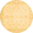 thumbnail image 1 of Ahgly Company Indoor Round Oriental Brown Traditional Area Rugs, 6' Round, 1 of 4