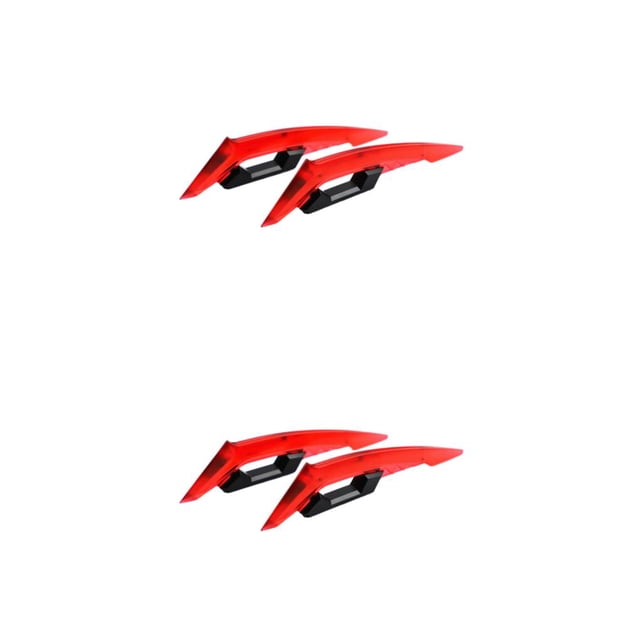 relayinert Plastic Aerodynamic Spoiler Wing Moto 250SR Sticker Motorcycle Motorcycle Motorcycle Accessories red 2Set