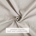 thumbnail image 5 of PiccoCasa 2Pcs Duvet Quilt Cover Set with Pompoms for Twin Bed, Tan, 5 of 6