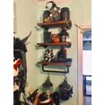 thumbnail image 6 of Industrial Pipe Shelves Wall Shelving Rustic Wood Shelf Storage Shelves 3 Tiers Wall Mount Pipe Design DIY Shelf Retro Wall Shelving (Black, 24" L), 6 of 6