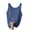 Blue, variant on Staron Summer Tops for Women Casual Oversized Solid Round Neck Sleeveless Blouse Tank Top, Green 3XL
