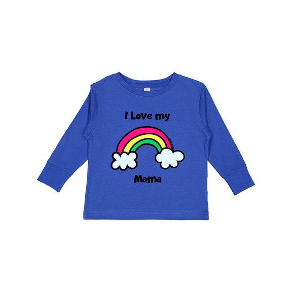 Inktastic I Love My Mama Boys or Girls Long Sleeve Toddler T-Shirt