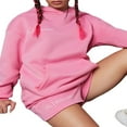 thumbnail image 4 of Women‘s Hoodie Shorts Set featuring Long Sleeve and Letters Print, 4 of 9
