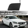 thumbnail image 2 of 622A03YU0H Front Left Bumper Tow Hook Cover Towing Eye Cap Fit for Nissan Sentra Black, 2 of 6