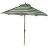 Striped Blue Market Umbrella 9'