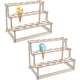 thumbnail image 1 of 2 juegos de soporte de exhibición de cono de helado con 66 agujeros, soporte de madera para cono de helado, soporte de 3 capas para cono de comida de caramelo para decoración de buffet de bodas y, 1 of 6