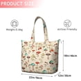 thumbnail image 4 of Red Mushroom Line Light Pattern Travel Tote Bags for Women Carry On,Large Weekender Bags for Women Travel,Multi Functional Duffle Bag for Work,Shopping,Sports, 4 of 5