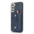 thumbnail image 4 of Dteck for Samsung Galaxy S22 Plus Case, PU Leather Adjustable Loop Strap Case with Hidden Cart Slot Shockproof Protective Case for Samsung S22 Plus 6.6" 2022 Ladies Women Men, Blue, 4 of 15