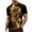 Gold, variant on Men Fashion Loose Fit Short Sleeve Shirt with Unique Tie Dye Print Design for Casual Wear Comfort and Style