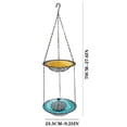 thumbnail image 3 of Hanging Bird Bath with Solar Fountain, 9.25" Double Layer Outdoor Birdbath Fountain, 27.6” Adjustable Height, Hummingbird Birdbath Fountain for Patio, Yard, Garden Decoration, 3 of 5