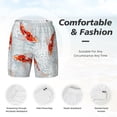 thumbnail image 6 of Picia Koi Fish Corals,Spring Summer pattern Mens Swim Trunks with Compression Liner Stretch Beach Shorts Quick Dry with Zipper Pockets No-Chafing Board Shorts-3X-Large, 6 of 9