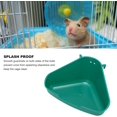 thumbnail image 3 of HUGFEGWE Corner Litter Pan for Ferrets, Rabbits, Rats, Guinea Pigs and Other Small Animals, Splash Proof Triangle Potty Trainer Corner Litter Bedding Box for Baby Rabbit, Chinchillas (S CJB91-13537, 3 of 9