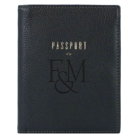 Fossil Black Franklin & Marshall Diplomats Travel RFID Passport Case
