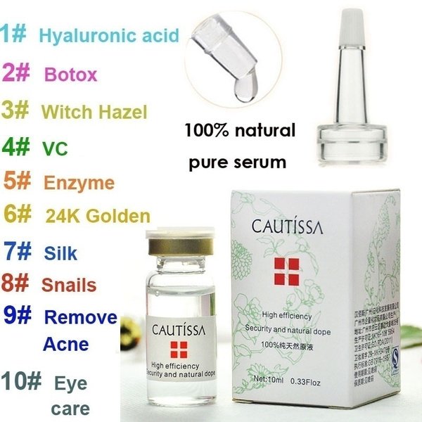 Estiramiento facial reafirmante ácido hialurónico puro cuidado de la piel antiarrugas 10ml acné VC suero antiedad