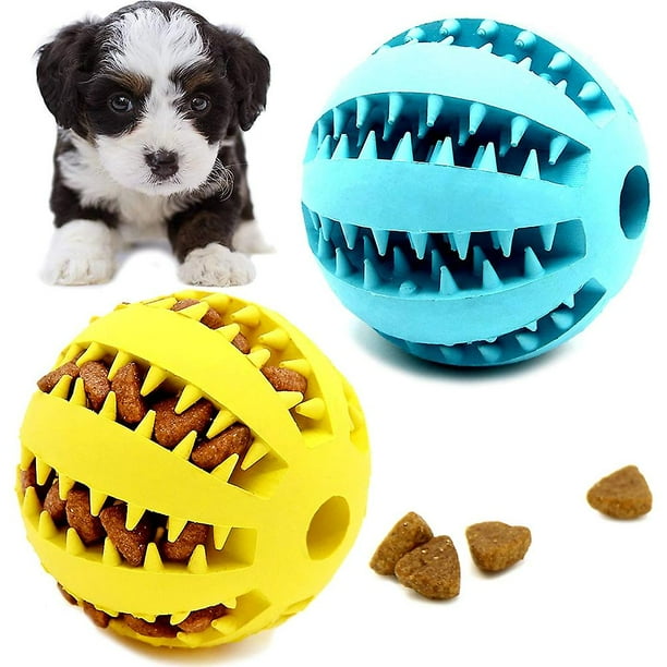 Juguetes para perros, pelota interactiva, juguete masticable para perros,juguetes para perros pequeños y grandes, pelota de goma para mascotas, juguete para limpiar dientes.