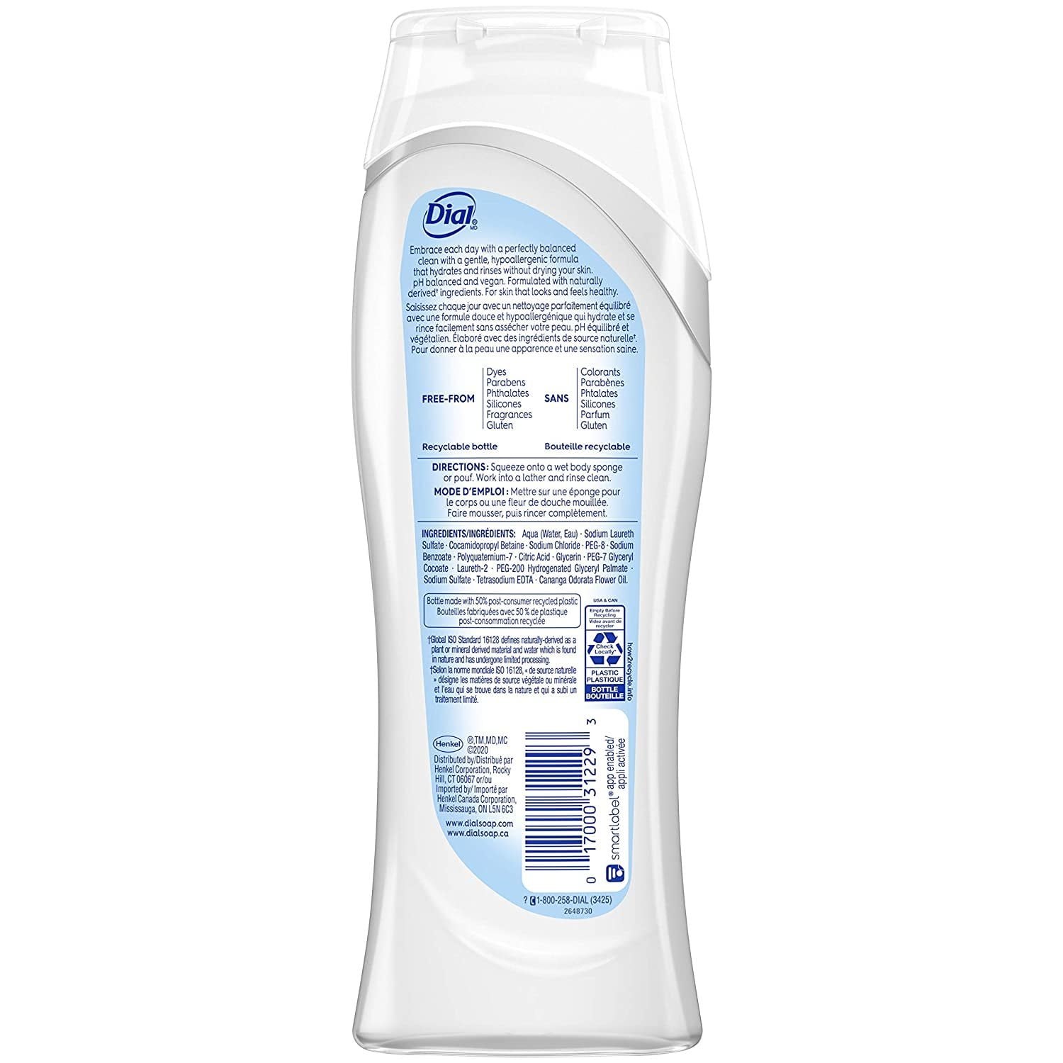 Dial Clean + Gentle Body Wash - 16 oz