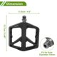 thumbnail image 4 of Pedal de bicicleta de nylon Unique Bargains, pedal plano sin tiras reflectantes, negro, ajuste para ejes de 14mm, pedal de bicicleta antideslizante para BMX MTB bicicletas de carretera 1 par, 4 of 7
