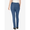 thumbnail image 2 of Woman Within Plus Size Straight-Leg Stretch Comfort Denim Five-Pocket Jeans, 2 of 6