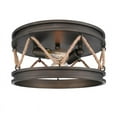 thumbnail image 2 of Golden Lighting 1048-FM GMT Flush Mount, Gunmetal Bronze, 2 of 4
