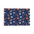 thumbnail image 7 of DouZhe Polyester Placemats Set of 4, American Team Sports Pattern Heat Resistant Place Mats for Dining Table, 12" x 18", 7 of 7