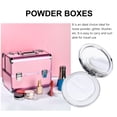 thumbnail image 3 of SHISUYAN 2pcs Portable Loose Powder Box Cosmetic Box Powder Case with 2pcs Puff, 3 of 9