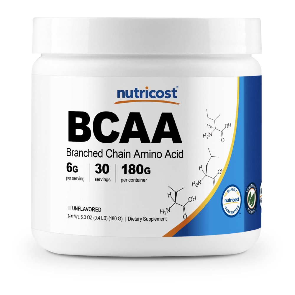 Nutricost BCAA Powder 211 (Unflavored) 30 Servings