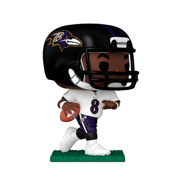 Funko Pop NFL Ravens Lamar Jackson Jersey Visitante Funko 3.75 pulgadas