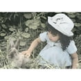 thumbnail image 3 of Unknown 14x11 Black Modern Framed Museum Art Print Titled - Girl and Bunny, 3 of 5