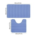 thumbnail image 3 of Soft Foam Bathroom Rug & Toilet Mat Set | Non-Slip Bath Mat | Super Absorbent & Machine Washable | Modern Style for Kids & Adults, 3 of 7