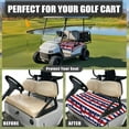 thumbnail image 3 of SEANATIVE American Flag Universal Golf Cart Seat Covers with Pockets Coconut Tree Golf Cart Seat Towel Blanket for Club Car Travel Sports Golf Cart Accessories Decoration, 3 of 7