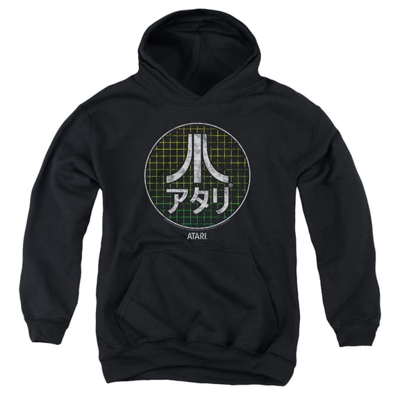 Atari - Japanese Grid - Youth Hooded Sweatshirt - Medium