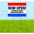 thumbnail image 1 of Now Open Under New Management (18" x 24") Yard Sign, Includes Metal Step Stake, 1 of 6