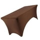 thumbnail image 4 of Tablecloths Stretchy Breathable Washable Lightweight Table Cover for Salon Party Home chocolate 6FT (72.05 X 29.92 X 29.92in), 4 of 5