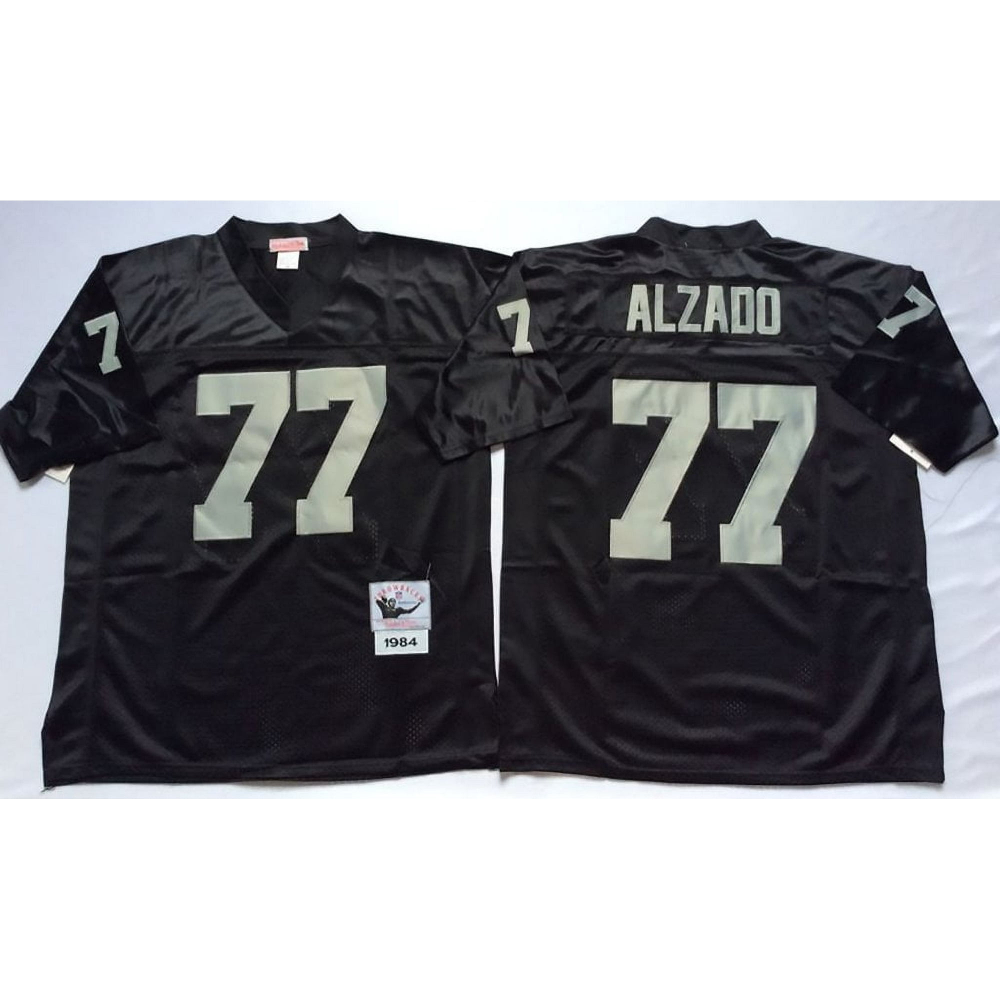 Mens Oakland Raiders Alzado #77 Vintage Football Jersey Black