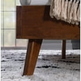 thumbnail image 4 of Linon Reid Mid Century Oatmeal Platform King Bed, 4 of 11